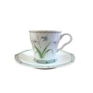 Mikasa‎ China Coffee Tea Cup & Saucer Day Lilies Younger Than Springtime L9416